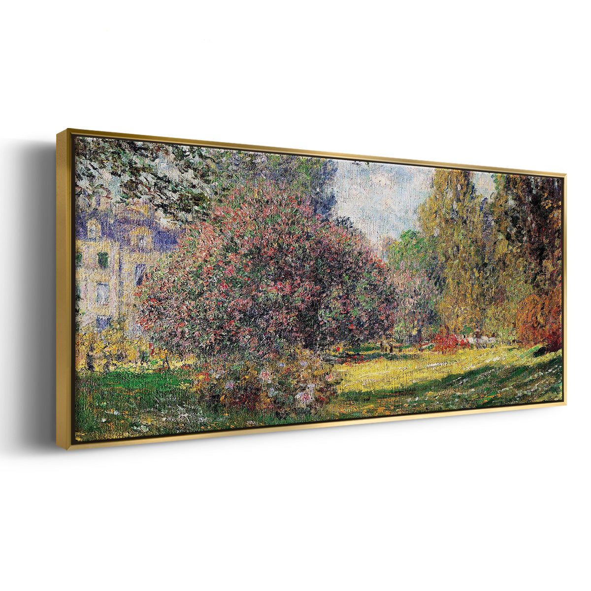 The Park - Floater Framed Canvas Print