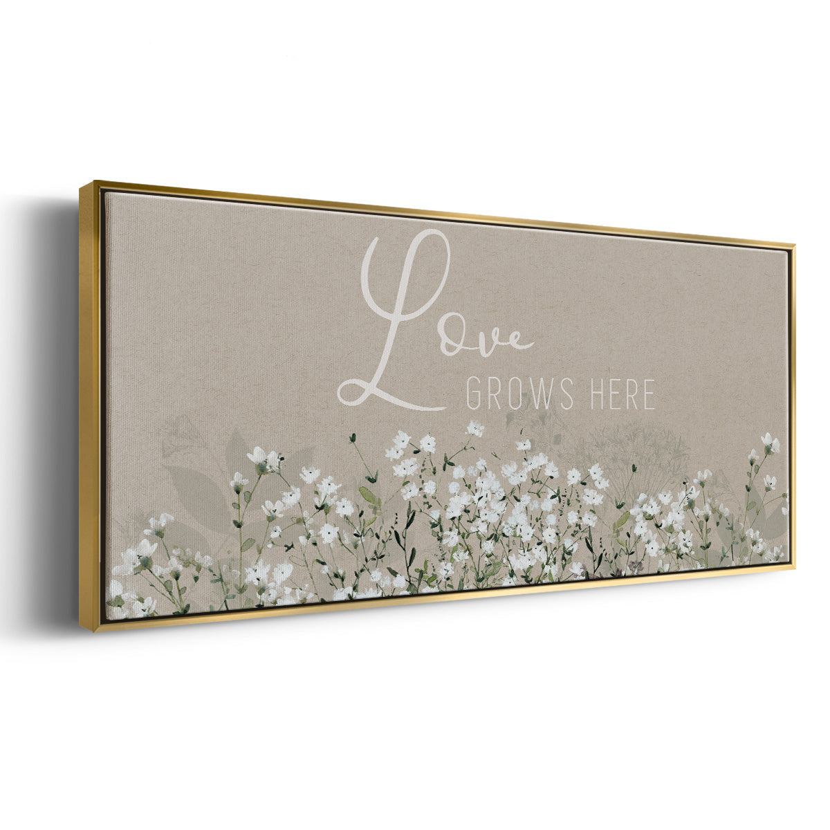 Bouquet of Love - Floater Framed Canvas Print