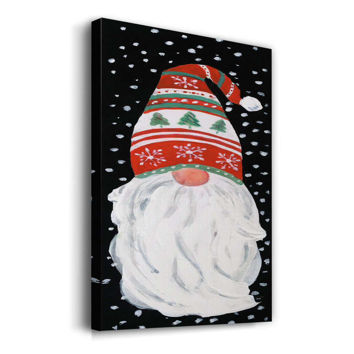 Winter Welcome Gnome - Gallery Wrapped Canvas