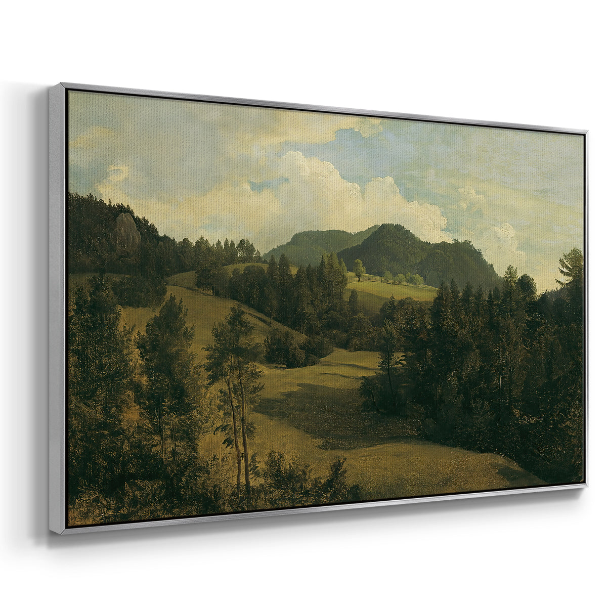 Landscape near Miesenbach, c. 1830 - Floater Framed Canvas Print