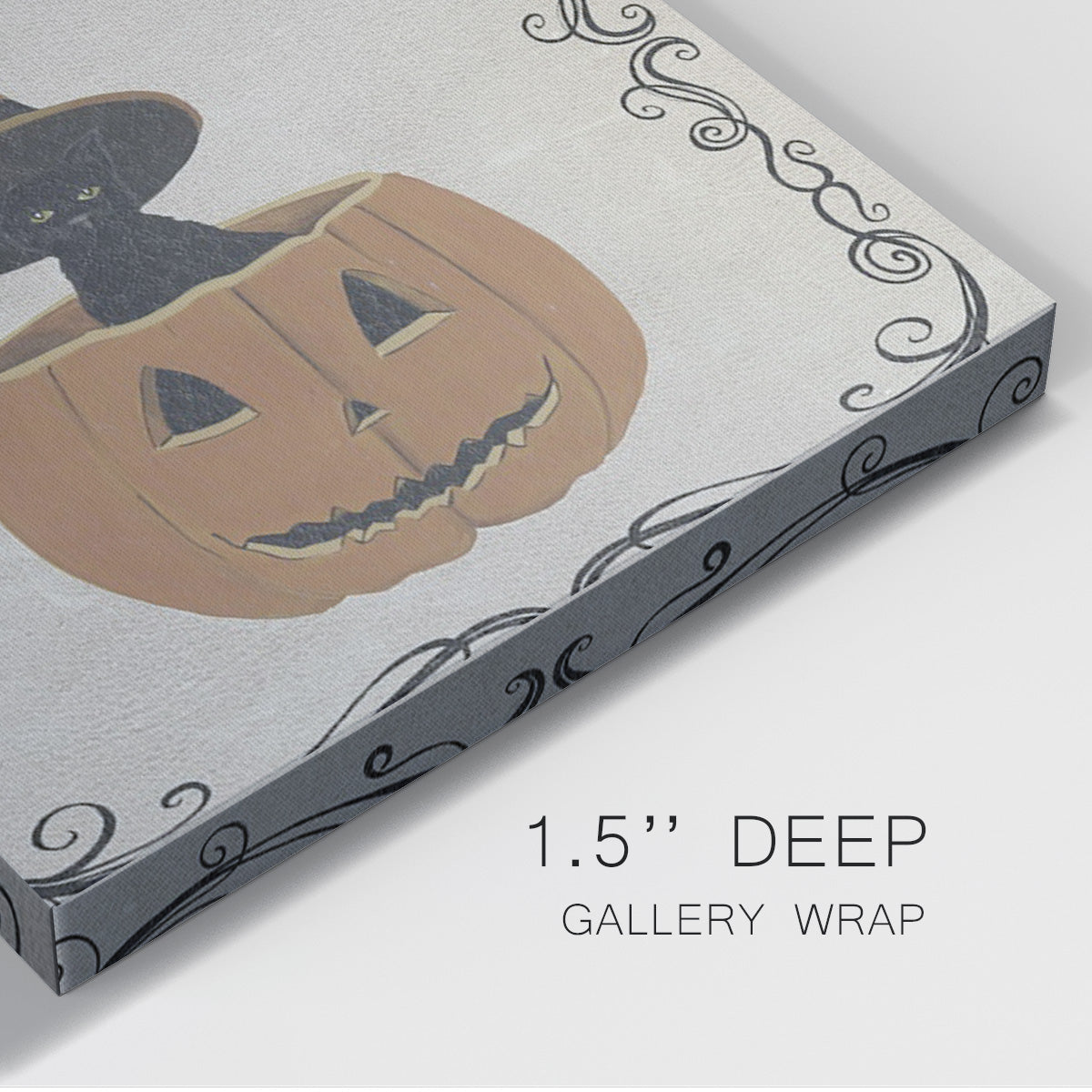 Vintage Halloween Collection H-Premium Gallery Wrapped Canvas - Ready to Hang