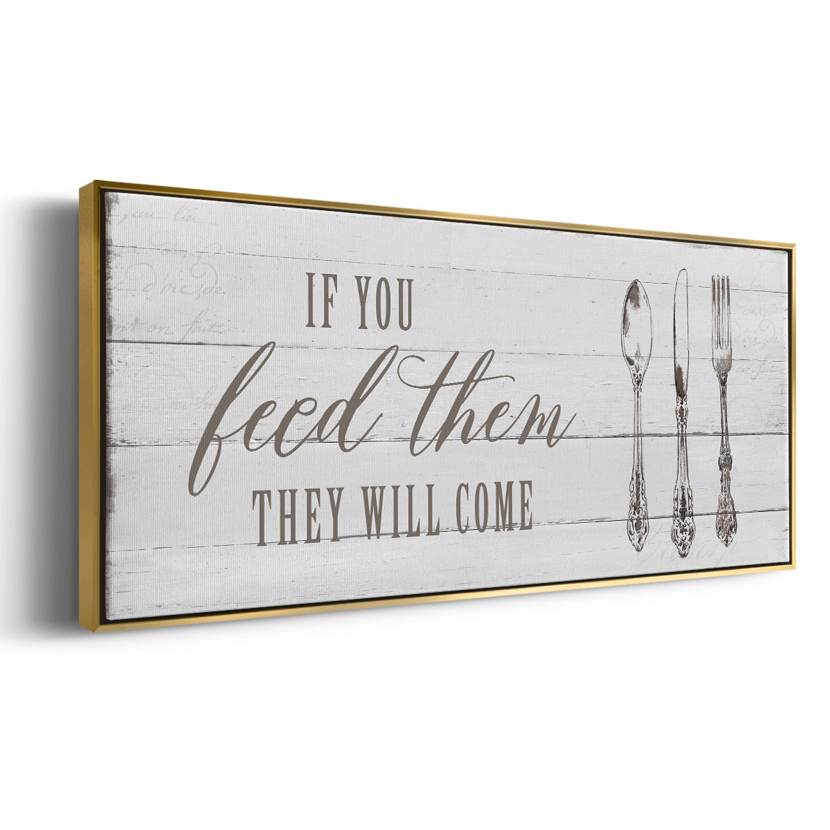 If You Feed Them - Floater Framed Canvas Print