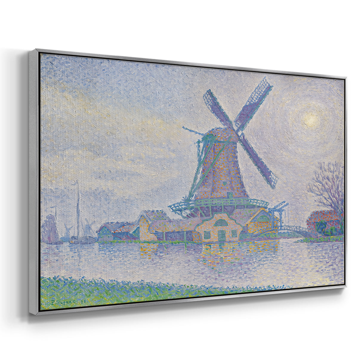Mill of Edam (Moulin d'Edam), 1896 - Floater Framed Canvas Print