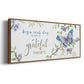 Begin Each Day - Floater Framed Canvas Print