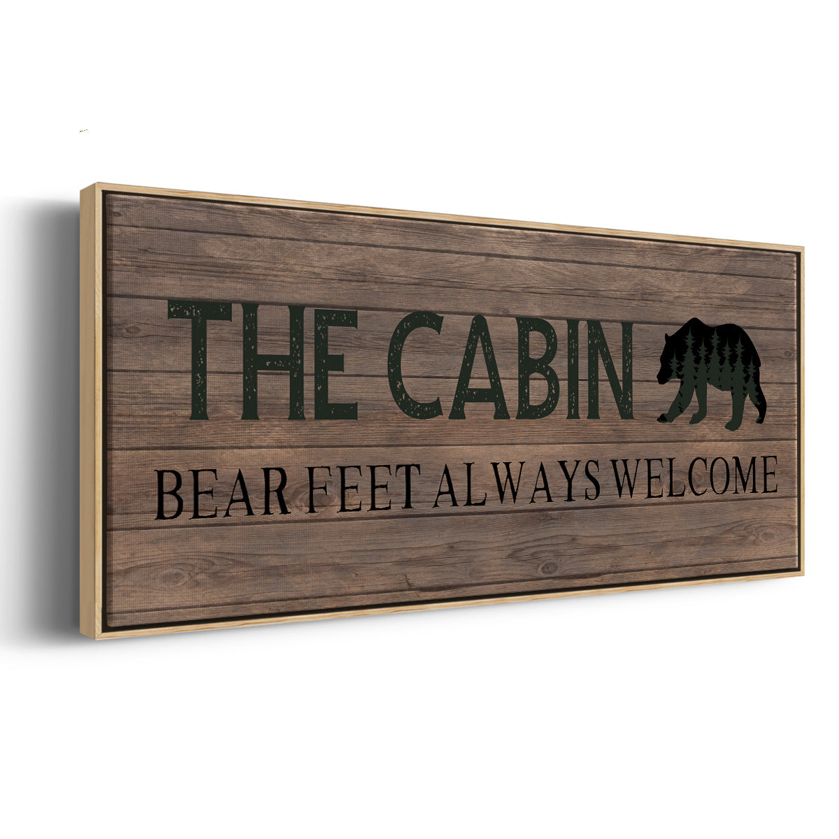 Bear Feet - Floater Framed Canvas Print