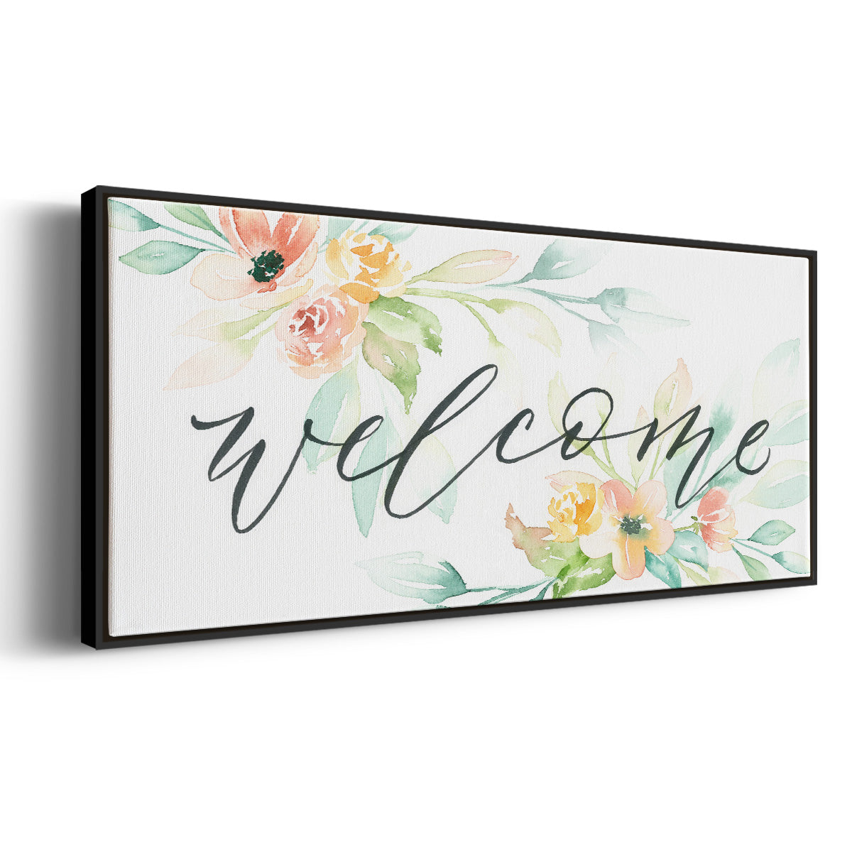 Welcome - Floater Framed Canvas Print