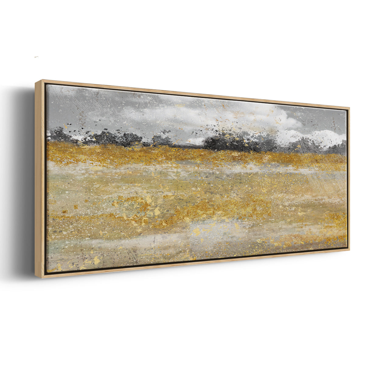 Meadow Shimmer II - Floater Framed Canvas Print