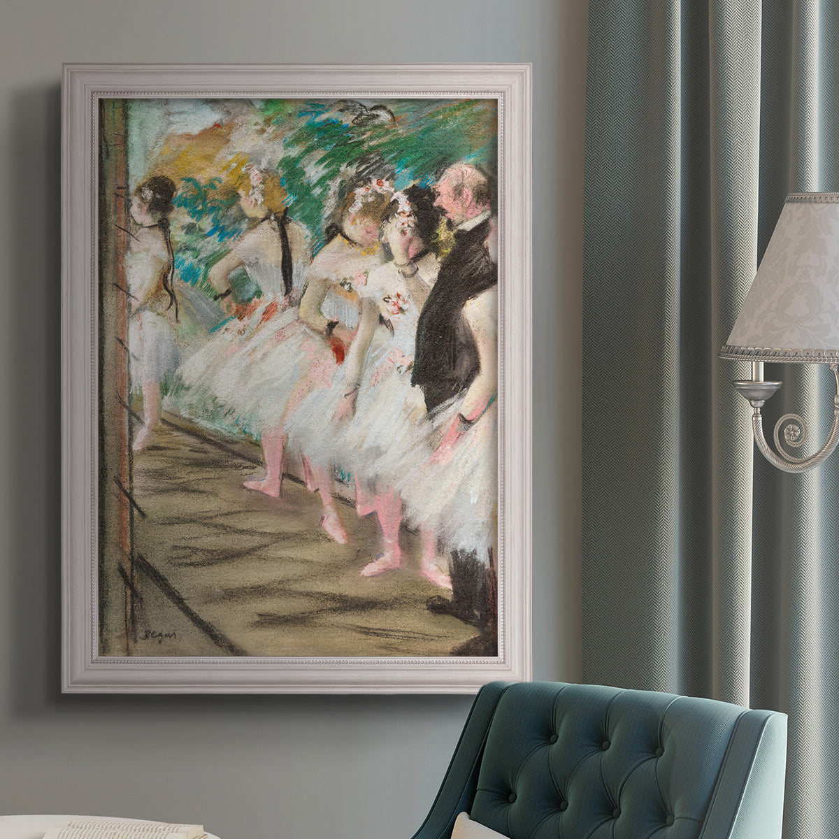 The Ballet, 1880 - Ornate Framed Canvas Print
