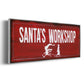 Santa's Workshop - Floater Framed Canvas Print
