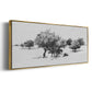 Treeline Sketch II - Floater Framed Canvas Print