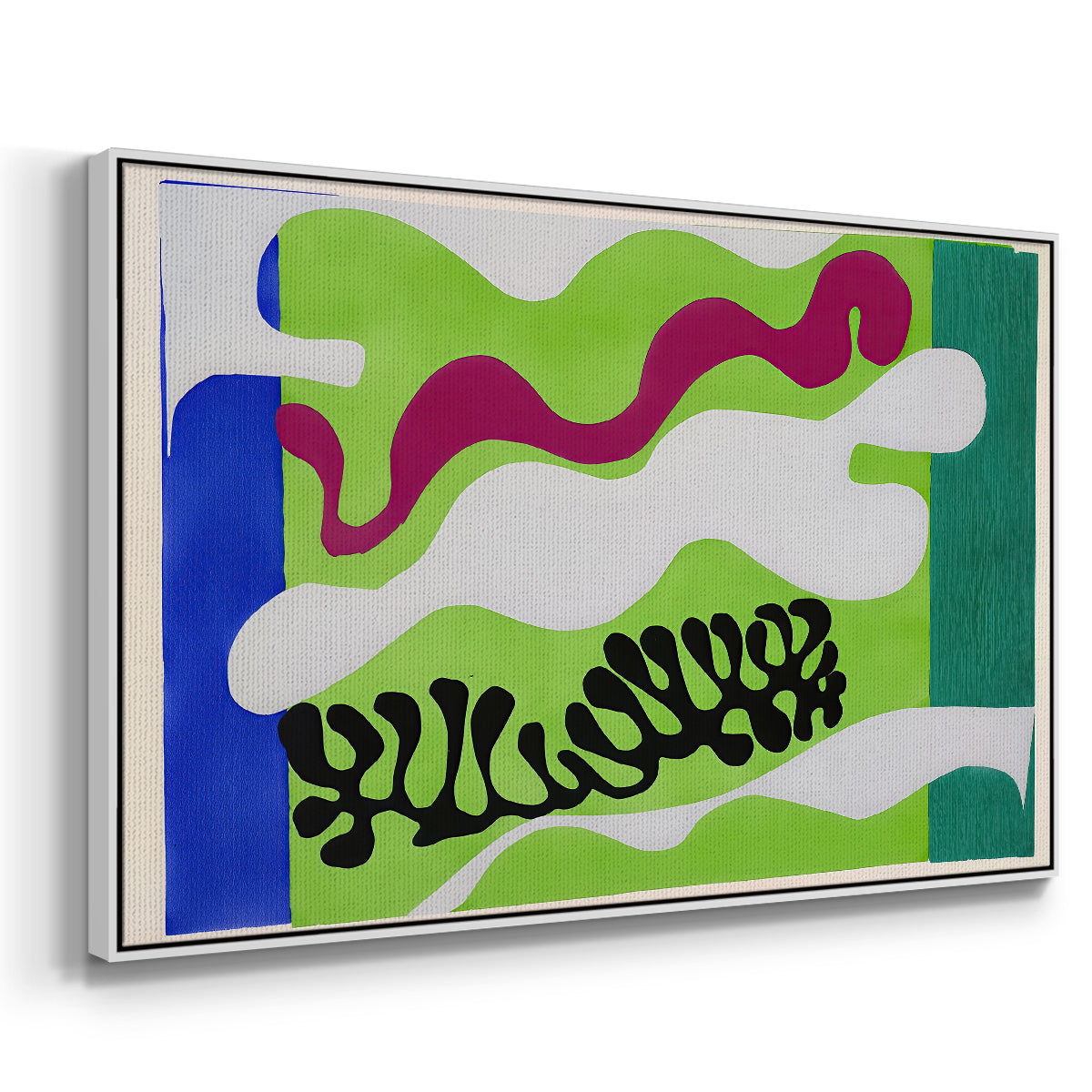 The Lagoon (Le lagon), from Jazz, 1947 - Floater Framed Canvas Print