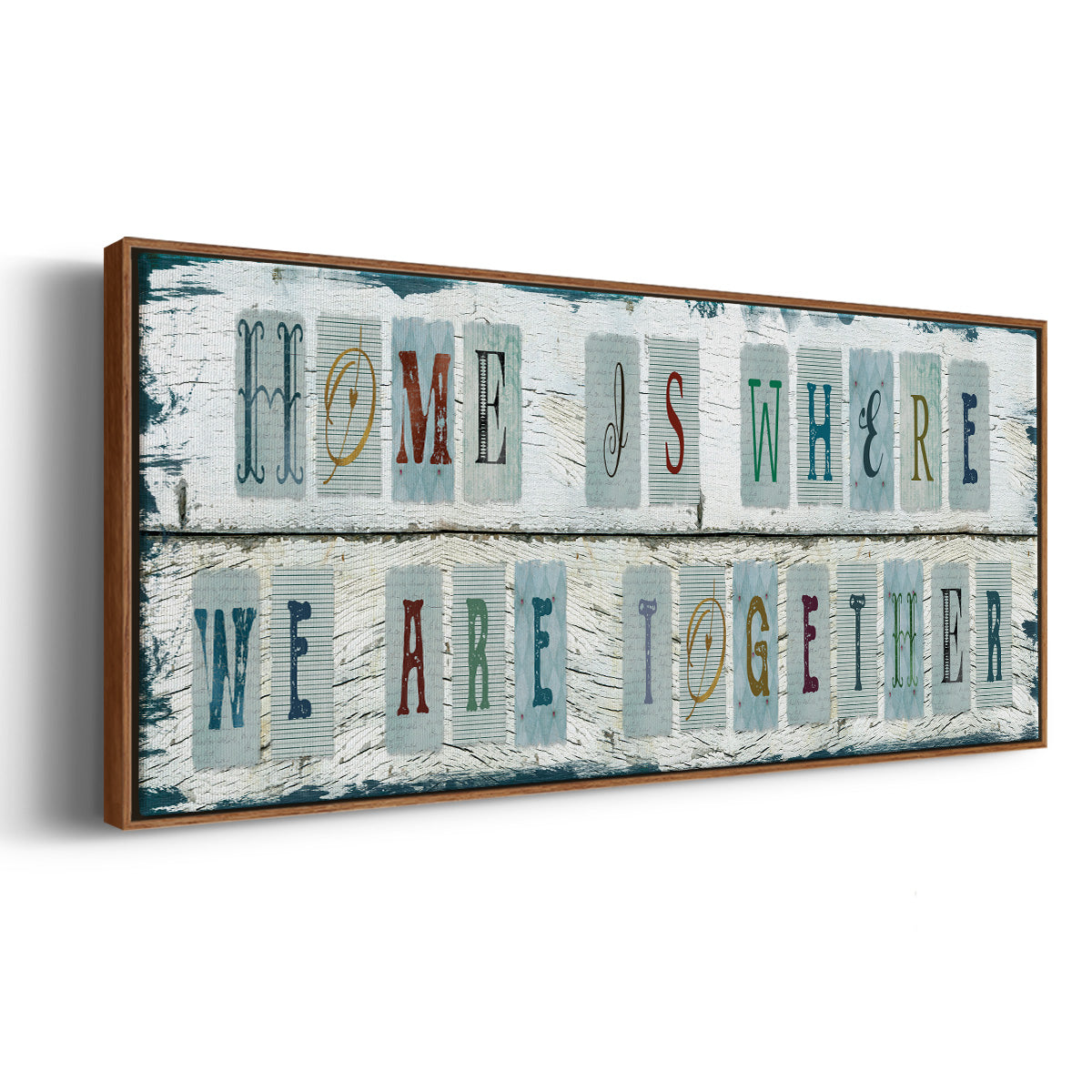 We Are Together - Floater Framed Canvas Print