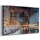 Chicago River V - Gallery Wrapped Canvas