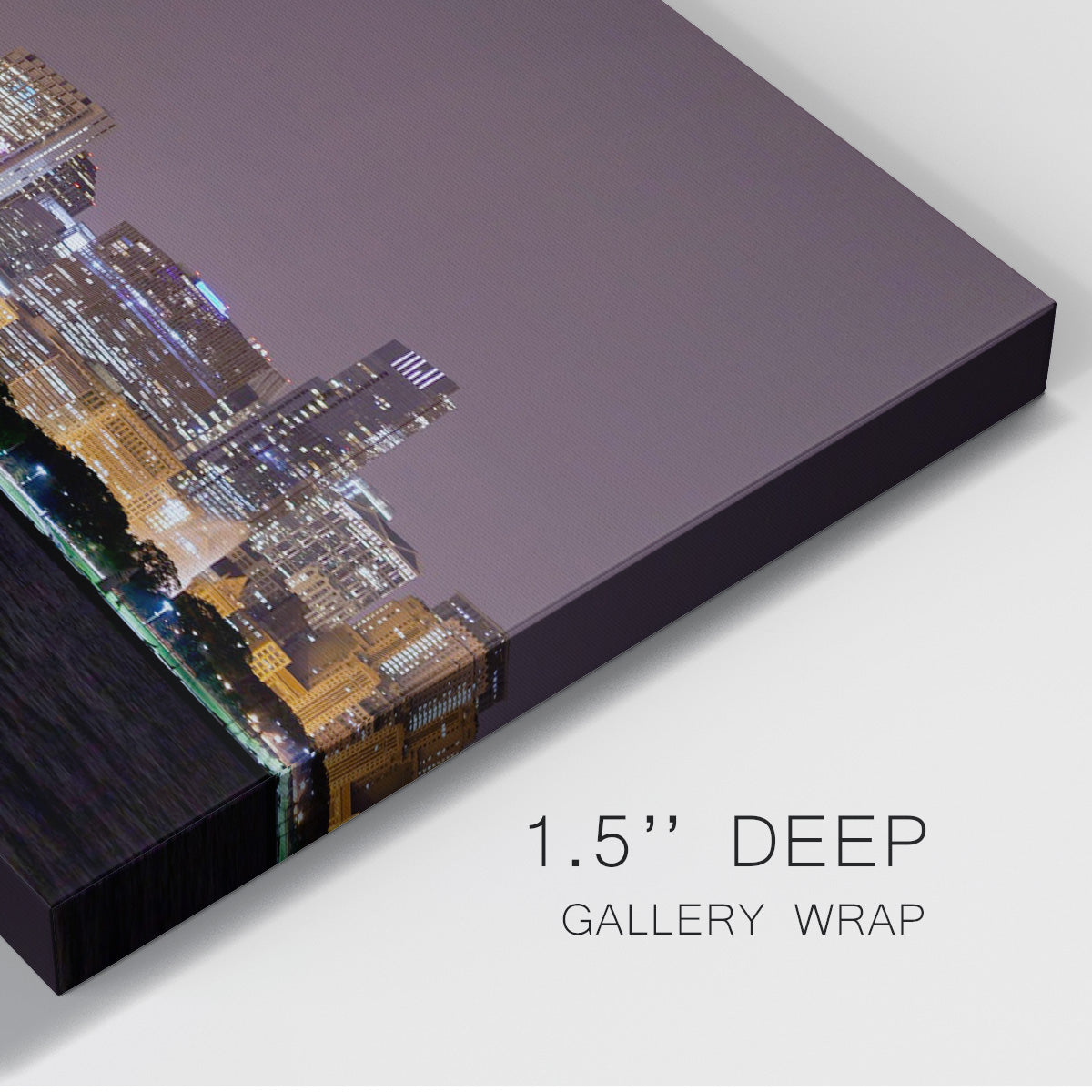 Late Night City Chicago - Canvas Art Print