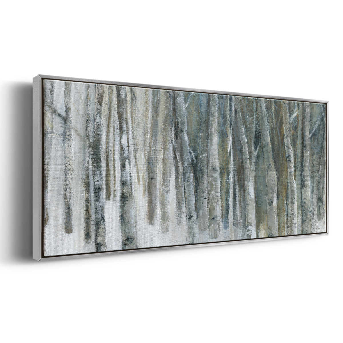 Banff Birch Grove - Floater Framed Canvas Print