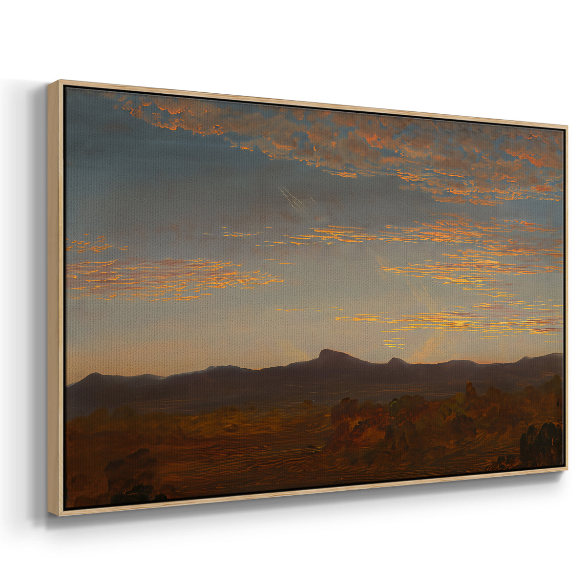 Study for "Catskill Creek", c. 1844-1845 - Floater Framed Canvas Print
