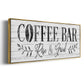 Coffee Bar - Floater Framed Canvas Print