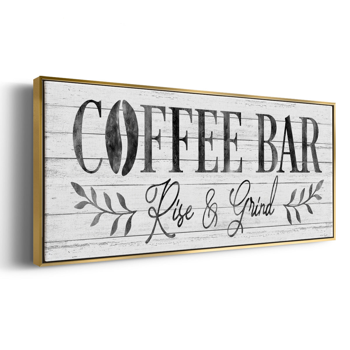 Coffee Bar - Floater Framed Canvas Print