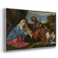 The Holy Family with a Shepherd, c. 1510 - Floater Framed Canvas Print