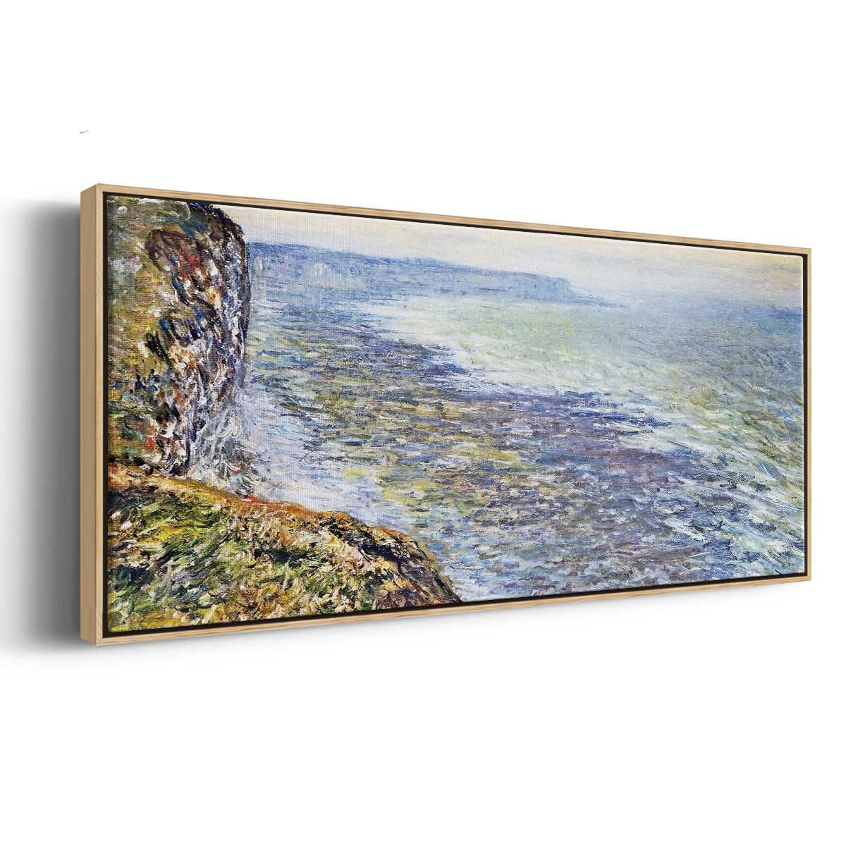 Seascape Near Fecamp, 1881 - Floater Framed Canvas Print