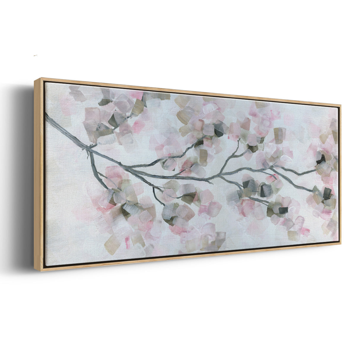 Cherry Blossoms - Floater Framed Canvas Print