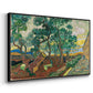 The Garden of Saint-Paul Hospital, 1889 - Floater Framed Canvas Print