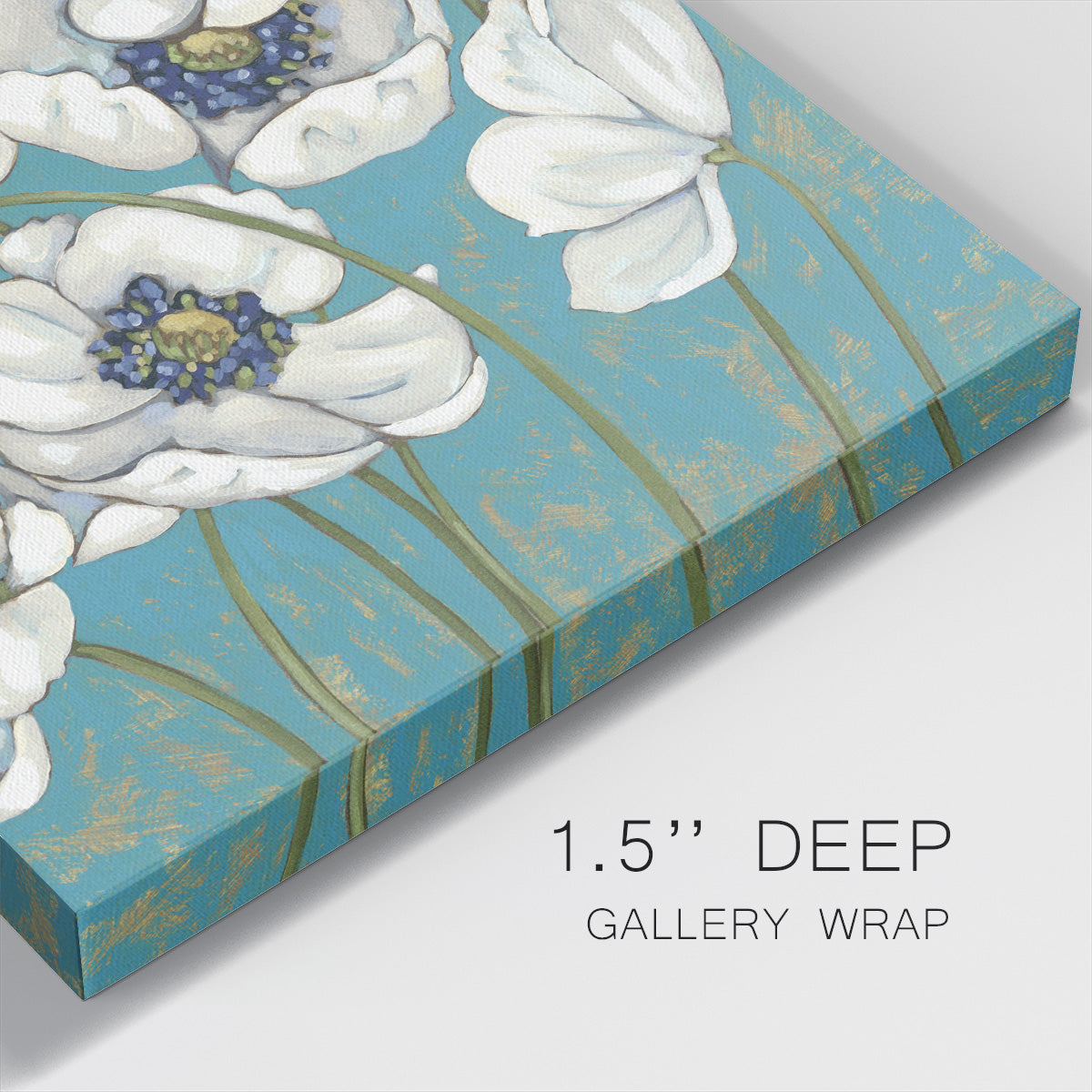 Lakeside Poppies I - Canvas Art Print