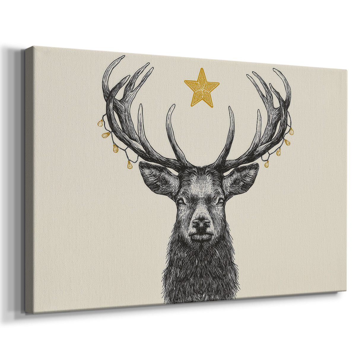 Tinsel-Gold Snow at Dawn - Canvas Art Print