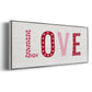 Patterned Love - Floater Framed Canvas Print