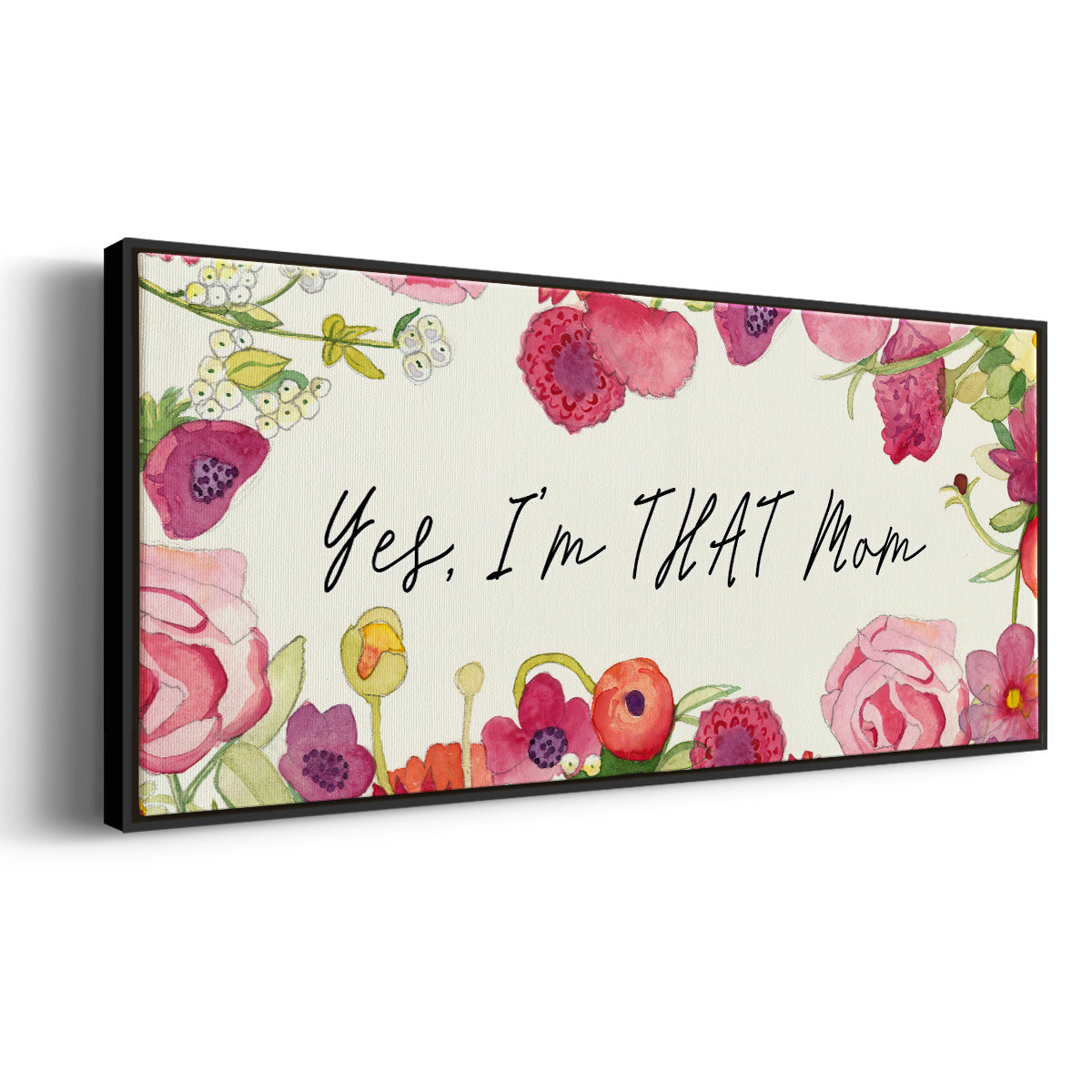 You Da Mom Collection D - Floater Framed Canvas Print