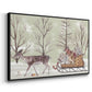 Christmas Time II - Framed Gallery Wrapped Canvas in Floating Frame