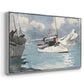 Fishing Boats, Key West, 1903 - Floater Framed Canvas Print