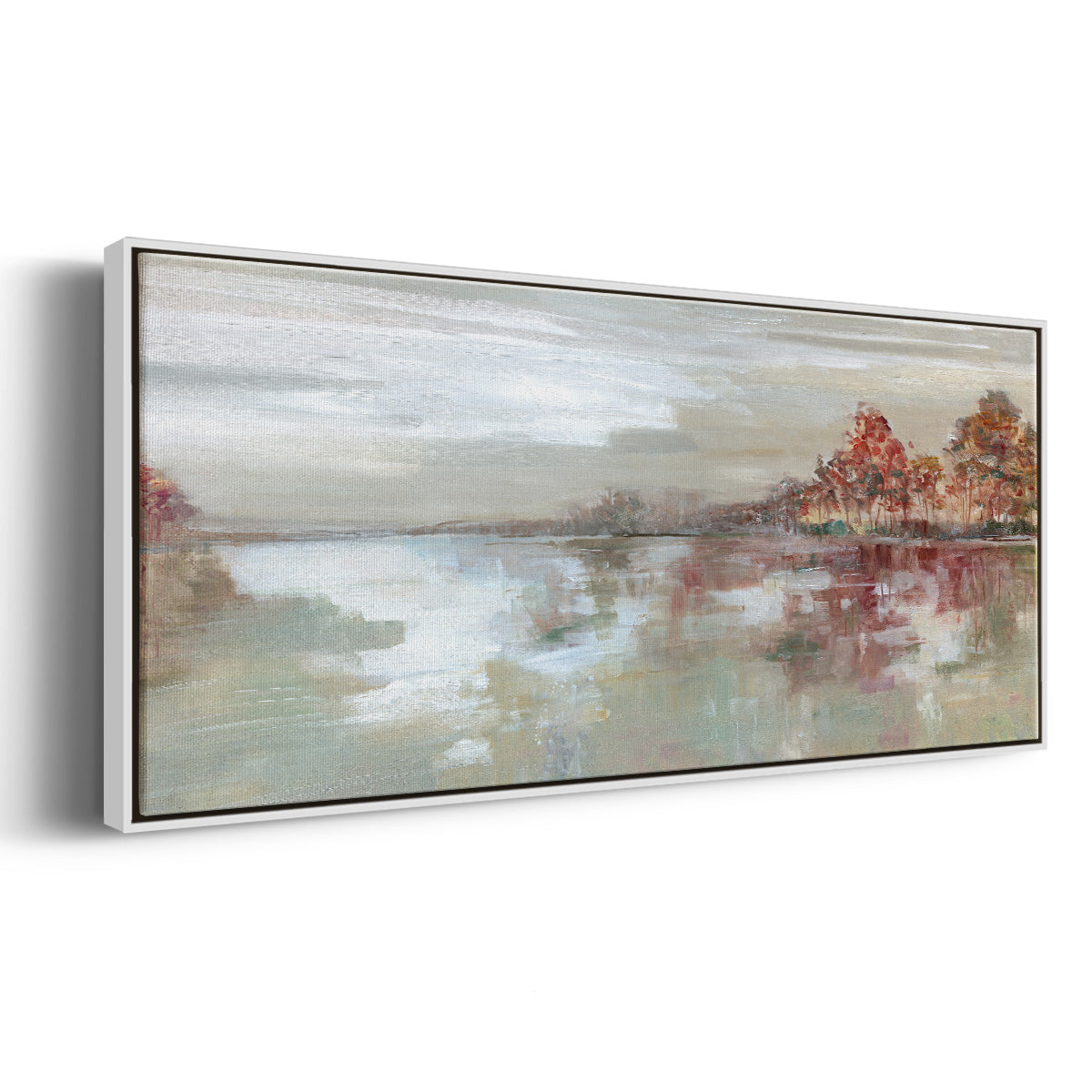 Scenic Sunrise - Floater Framed Canvas Print