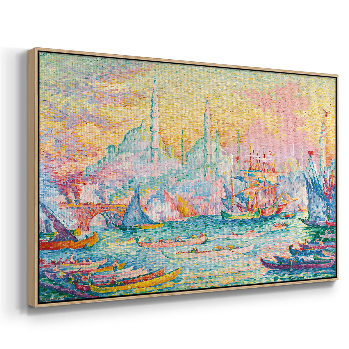 The Golden Horn, Constantinople, 1907 - Floater Framed Canvas Print