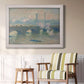 Waterloo Bridge, Gray Day - Ornate Framed Canvas Print