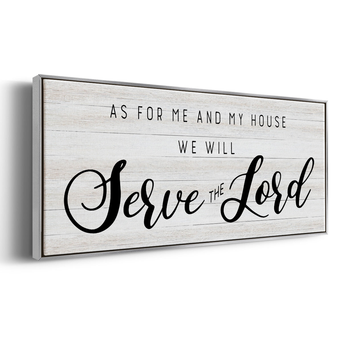 Serve the Lord - Floater Framed Canvas Print