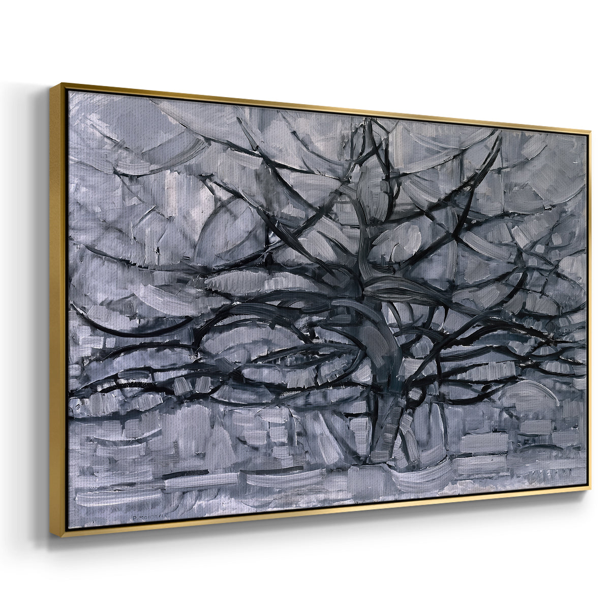The Gray Tree, 1911 - Floater Framed Canvas Print