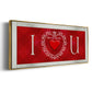 DIY Love Collection H - Floater Framed Canvas Print