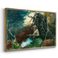Campfire, Adirondacks, 1892 - Floater Framed Canvas Print