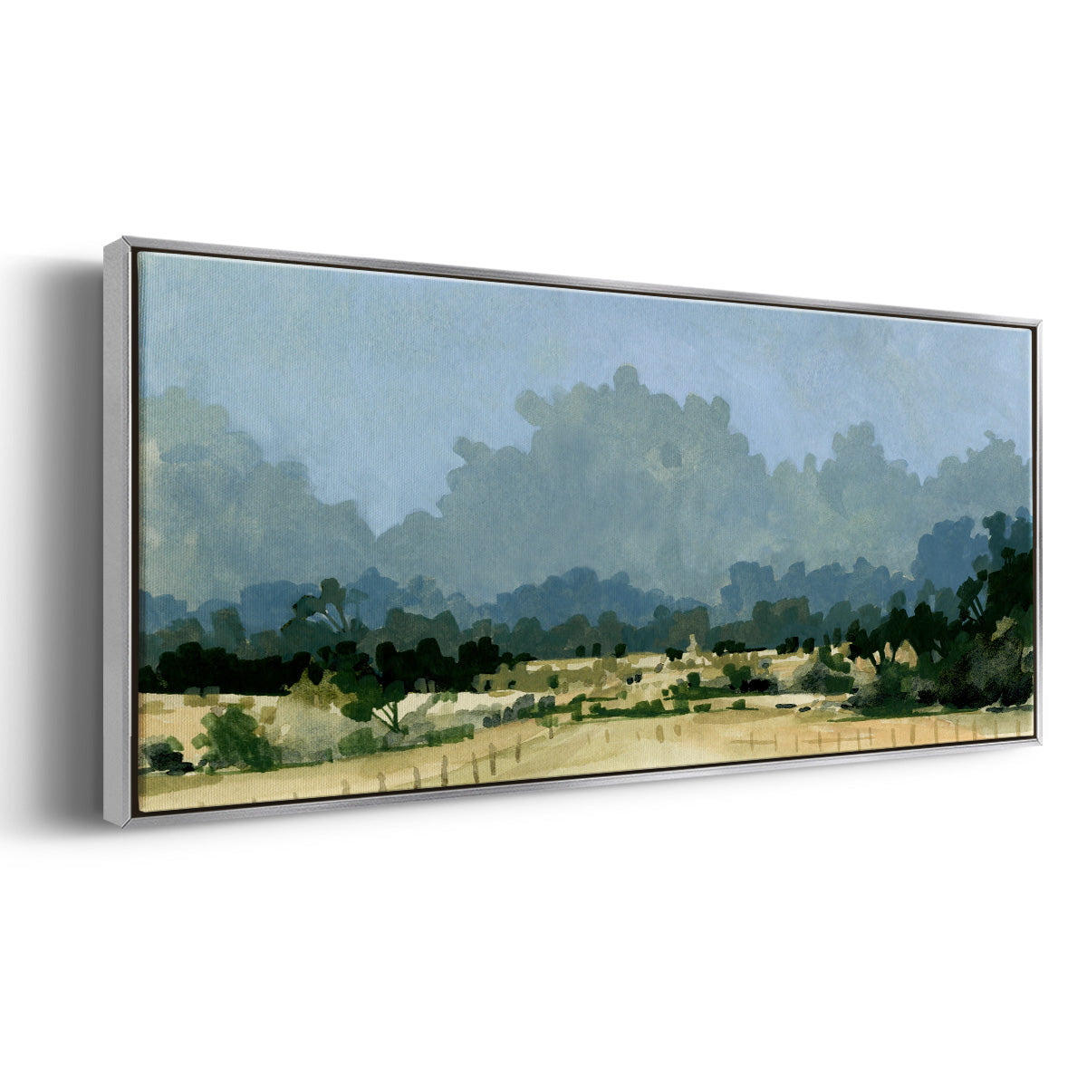 Wild Farmland I - Floater Framed Canvas Print