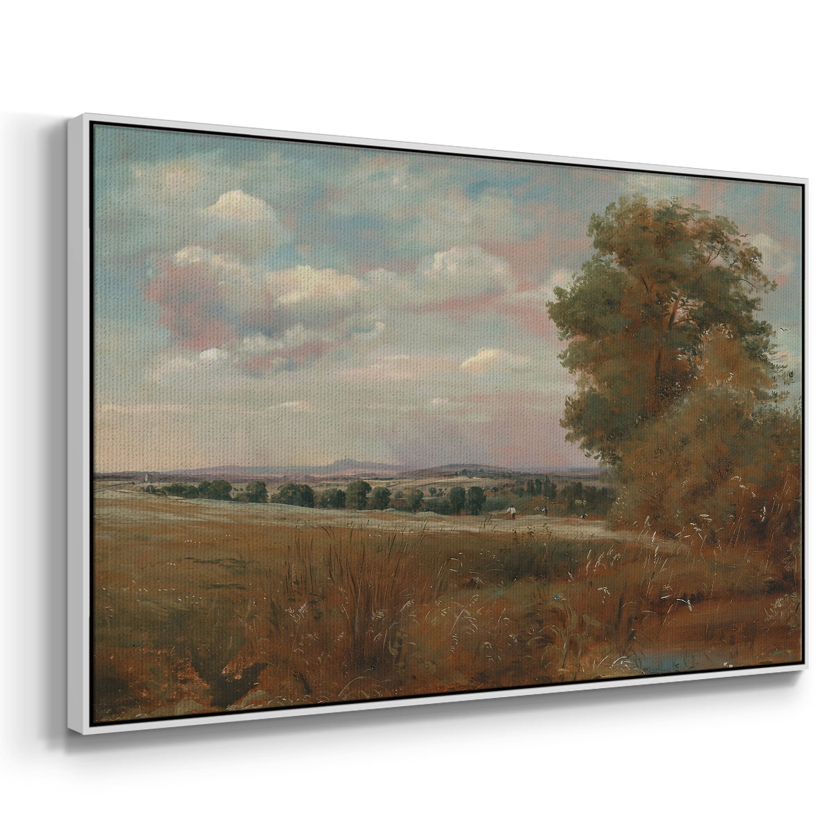 Landscape at Hampstead, with Harrow in the Distance, c. 1849-1855 - Floater Framed Canvas Print
