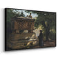 A Catholic Priest in Front of a Sarcophagus, c. 1857 - Floater Framed Canvas Print