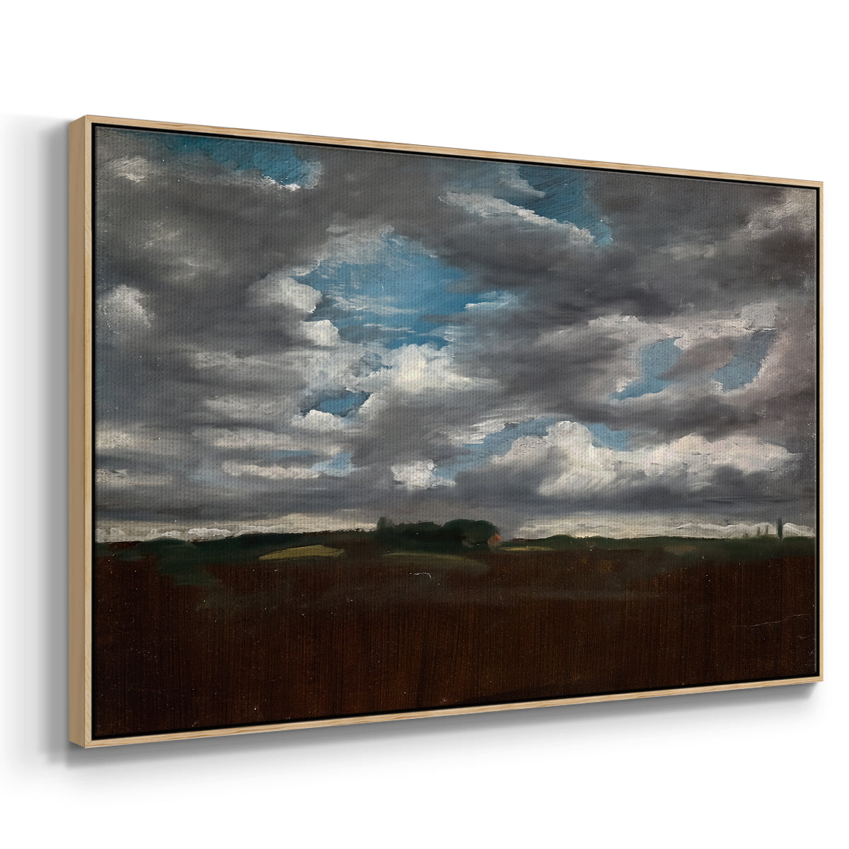Extensive Landscape with Grey Clouds, c. 1821-1822 - Floater Framed Canvas Print