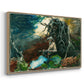 Campfire, Adirondacks, 1892 - Floater Framed Canvas Print