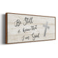 Be Still Cross - Floater Framed Canvas Print