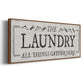 Laundry Gathers - Floater Framed Canvas Print