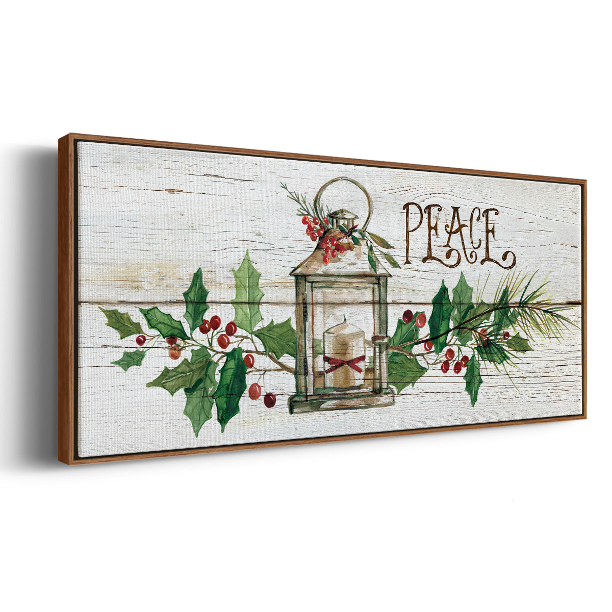 Rustic Peace - Floater Framed Canvas Print