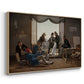 A Group of Danish Artists in Rome, 1837 - Floater Framed Canvas Print