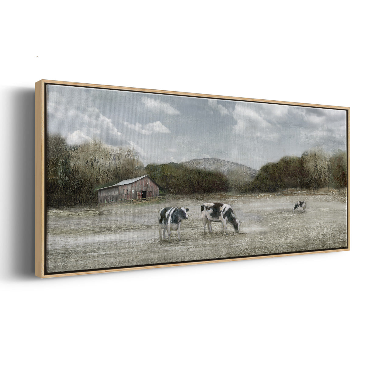 Country Satisfaction - Floater Framed Canvas Print
