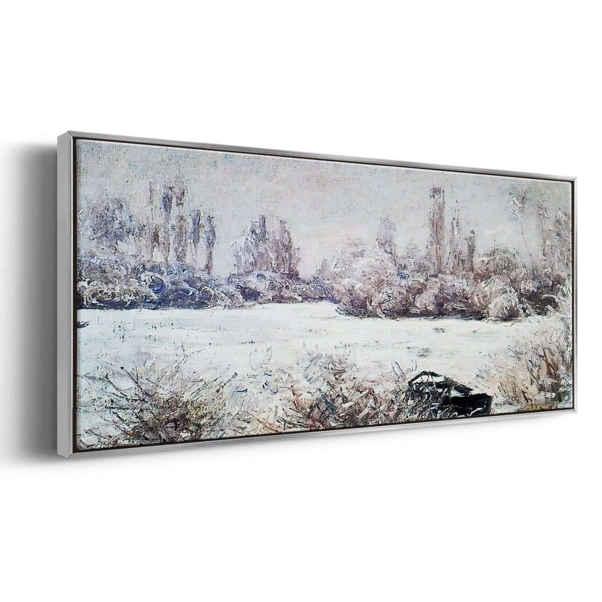 The Frost, 1880 - Floater Framed Canvas Print